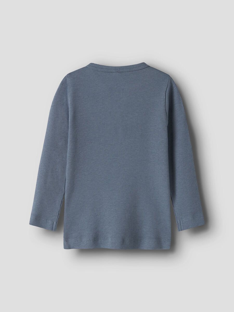 Product carousel image - RIB BUTTON TOP, Blue Mirage | 2