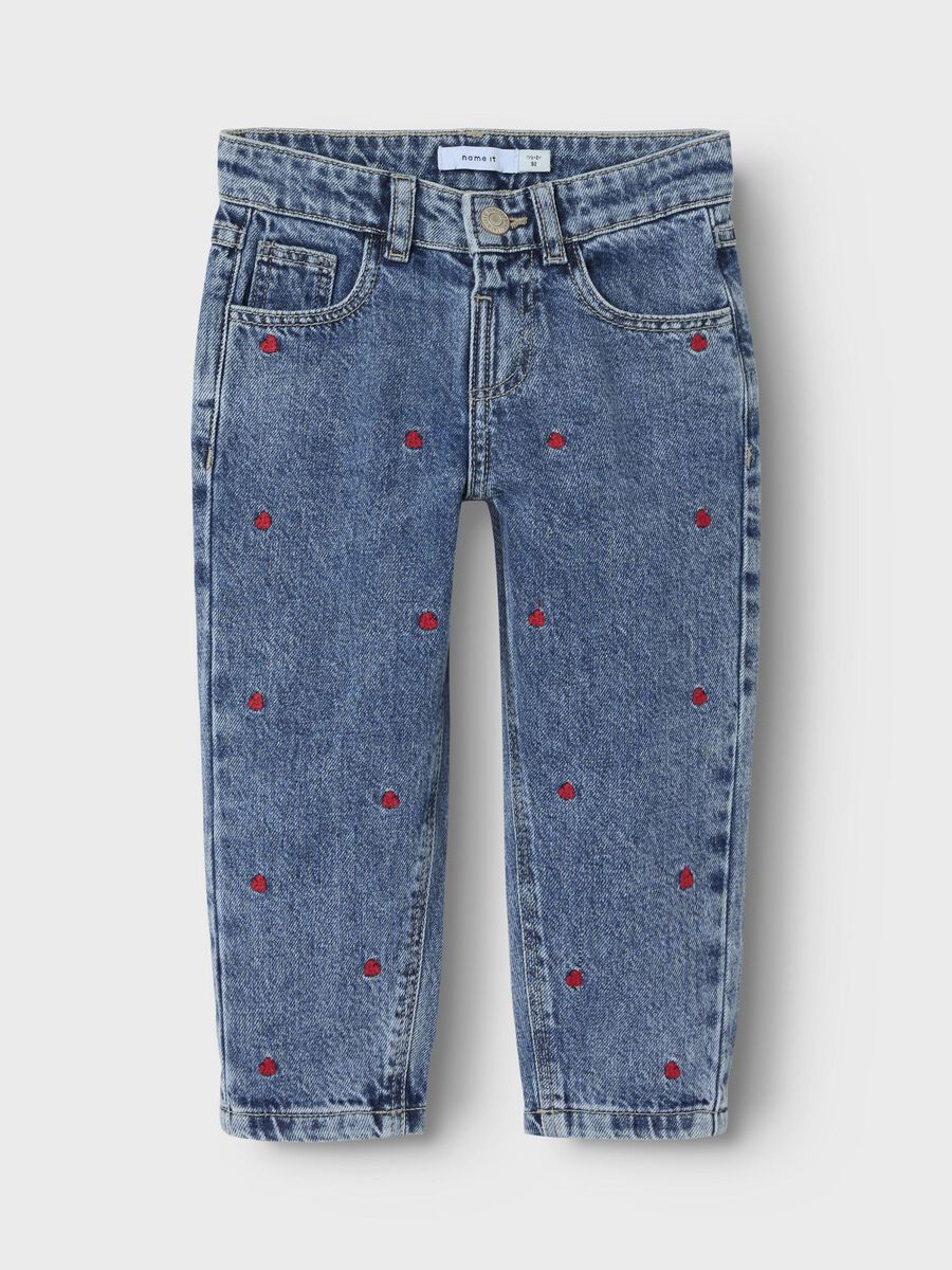 name it BAGGY FIT JEANS, Medium Blue Denim, highres - 13232569_MediumBlueDenim_1192360_003.jpg