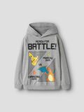 Product image thumbnail - POKEMON HOODIE, Grey Melange | 1
