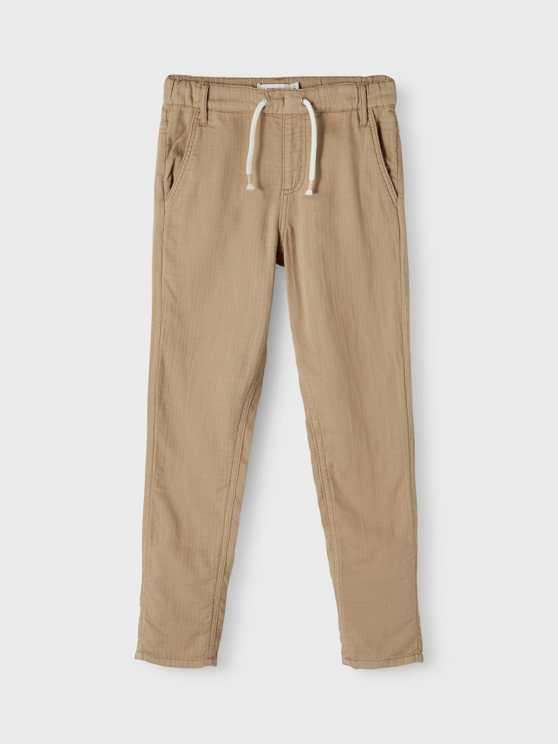 BAGGY FIT TWILL TROUSERS (Brown) from 