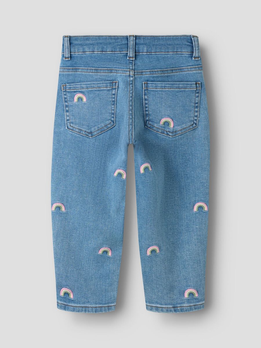 Carousel image 2 MOM FIT JEANS, Medium Blue Denim