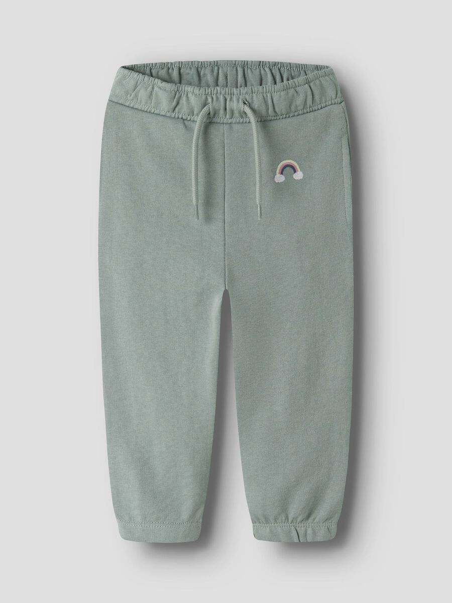 Carousel image 1 REGULAR FIT SWEAT PANTS, Green Milieu