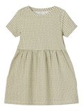 Name it CHECKED COTTON DRESS, Deep Lichen Green, highres - 13188887_DeepLichenGreen_001.jpg