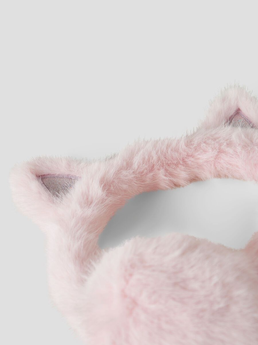 Carousel image 3 CAT EAR WARMERS, Lilac Snow