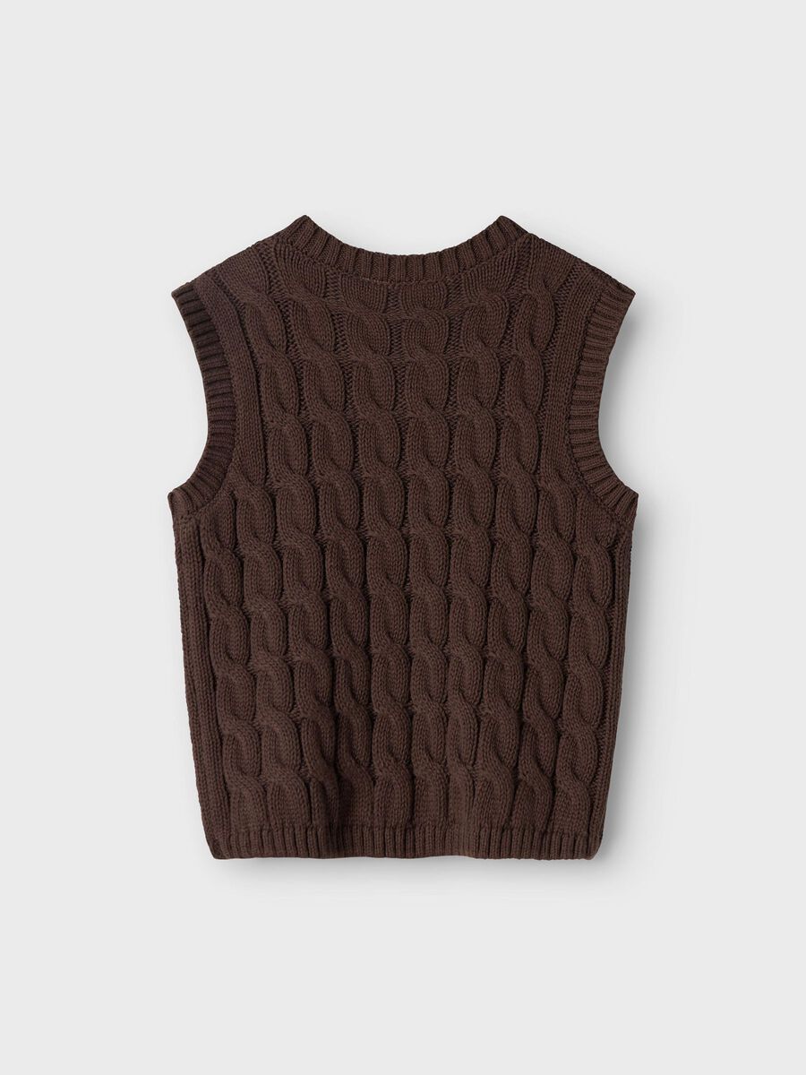 name it REGULAR FIT KNITTED VEST, Bracken, highres - 13235385_Bracken_002.jpg
