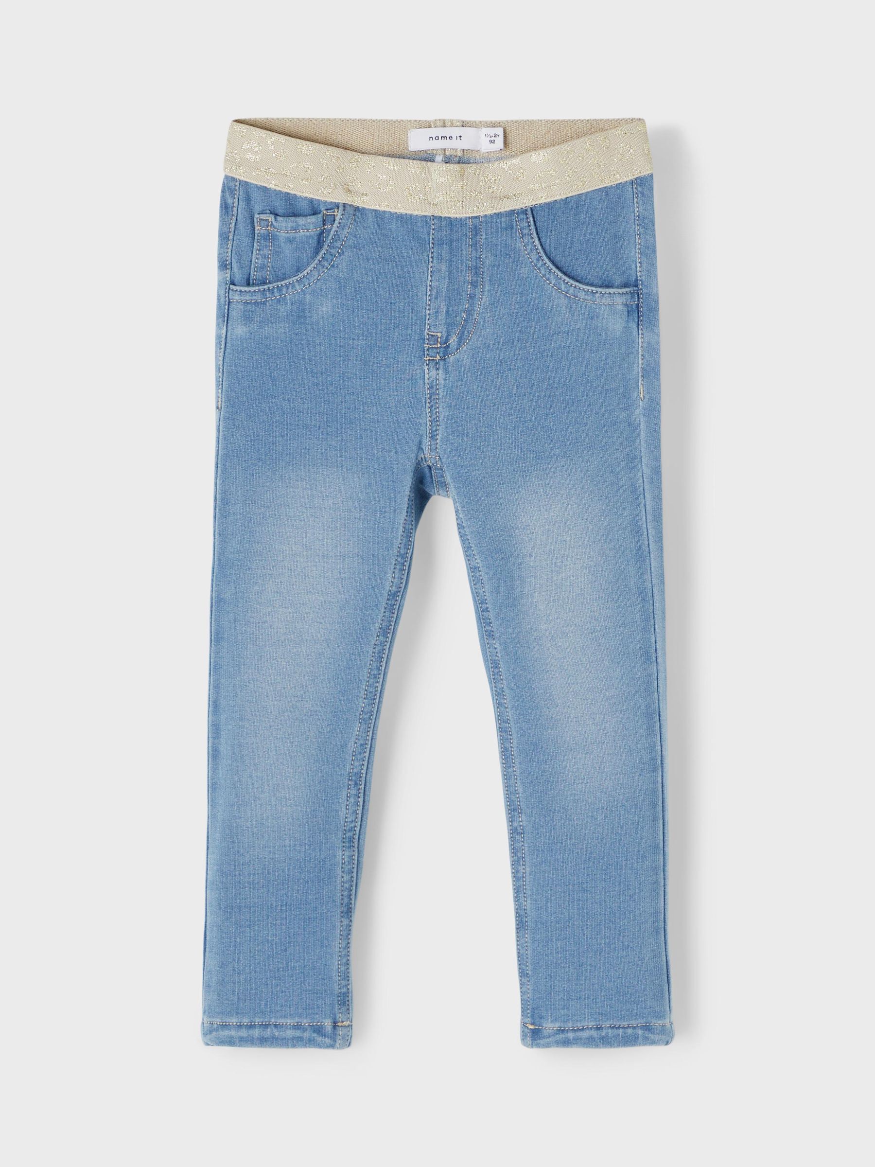 SLIM FIT DENIM LEGGINGS