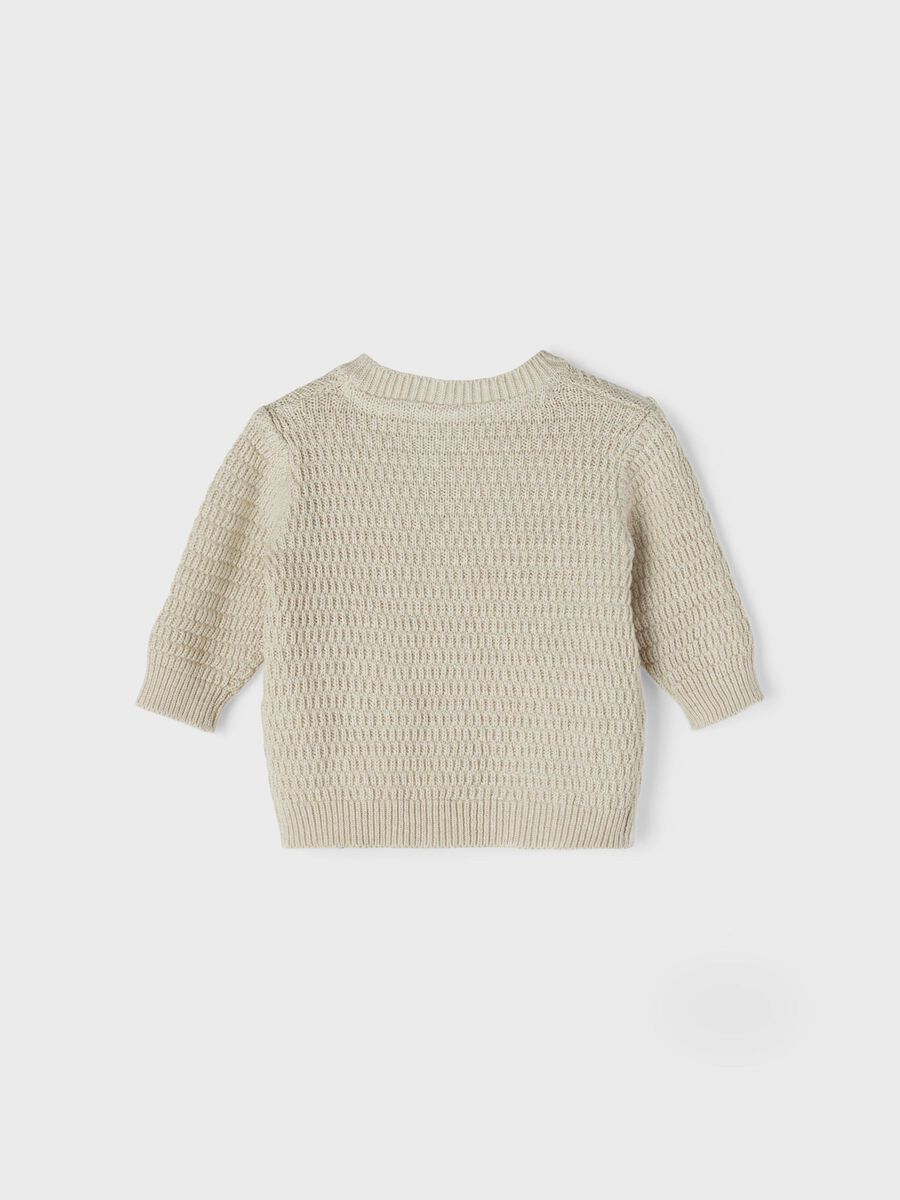 name it LONG SLEEVED KNITTED CARDIGAN, Peyote Melange, highres - 13202546_PeyoteMelange_002.jpg