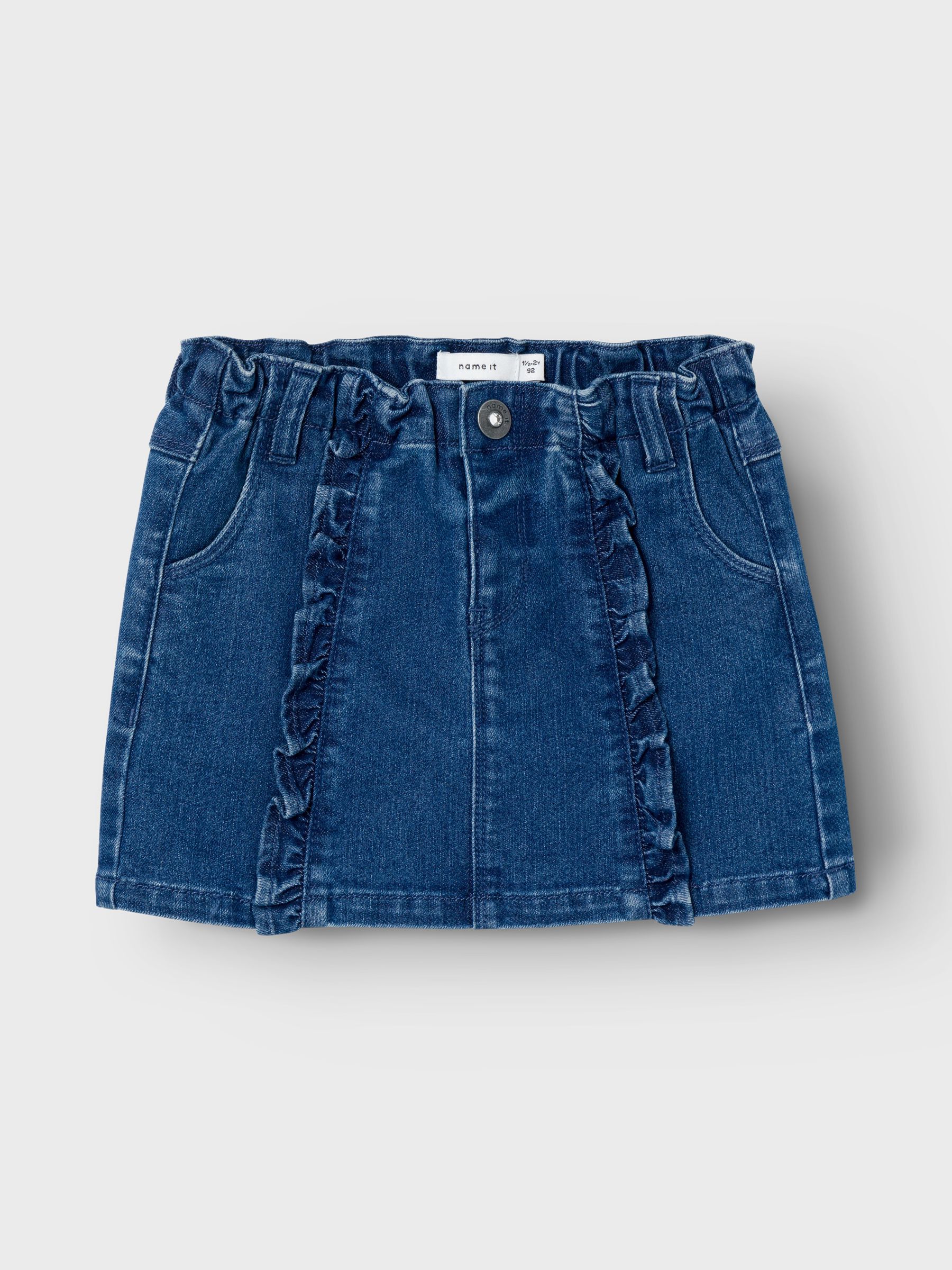 Blue jean skirt toddler discount