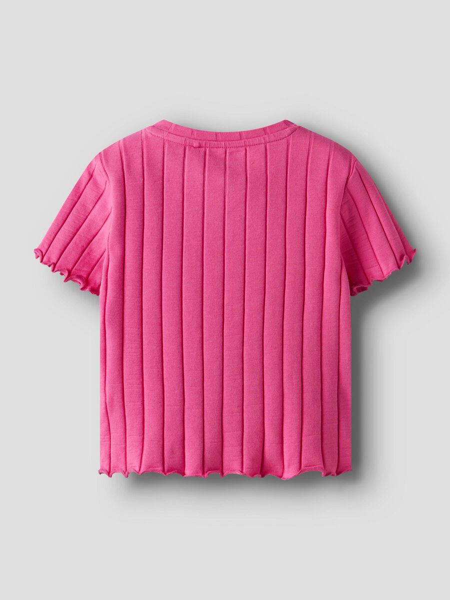 name it CROPPED FIT T-SHIRT, Carmine Rose, highres - 13231024_CarmineRose_002.jpg
