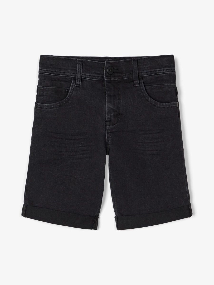 Name it COUPE DROITE SHORTS EN JEAN, Black Denim, highres - 13173387_BlackDenim_003.jpg