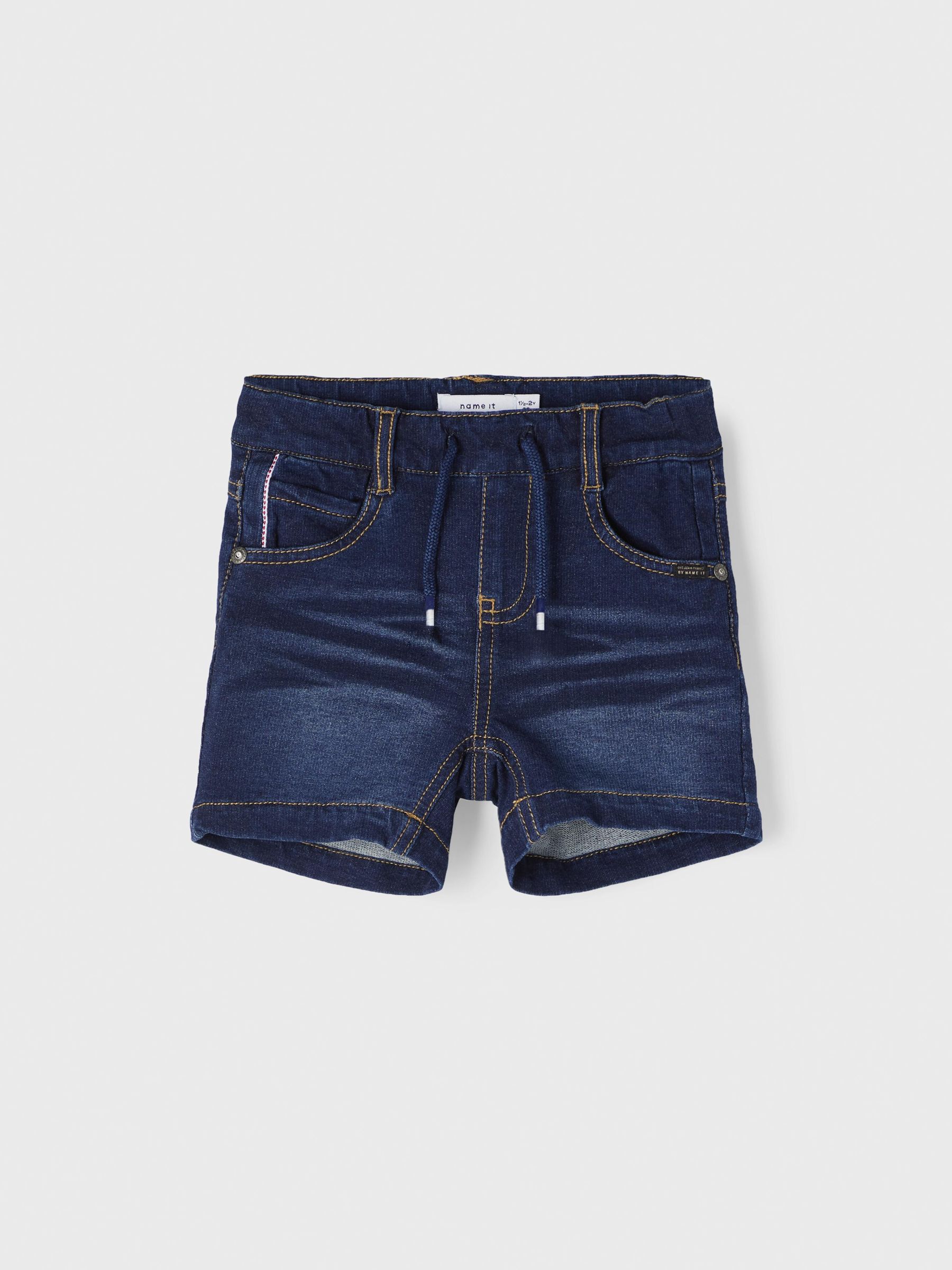 SWEAT DENIM SHORTS (Blue) from name it 