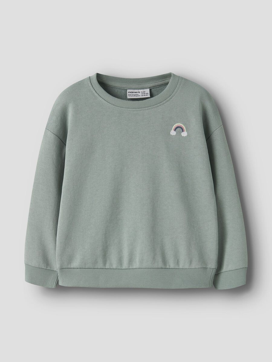 Product carousel image 1 RELAXED FIT SWEATSHIRT, Green Milieu