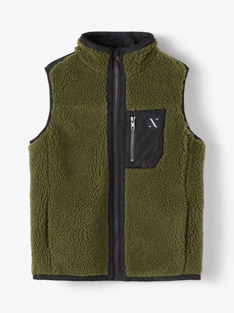 Name it PELUCHE GILET SANS MANCHES, Ivy Green, highres - 13194572_IvyGreen_003.jpg