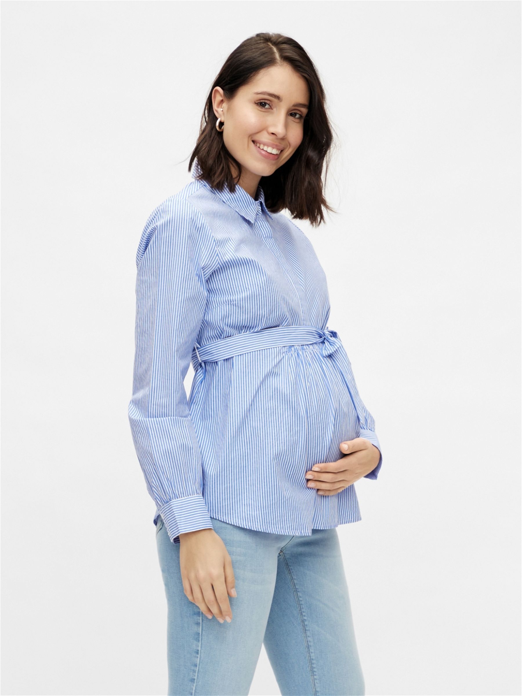 MLLETICIA MATERNITY SHIRT (Blue) from 