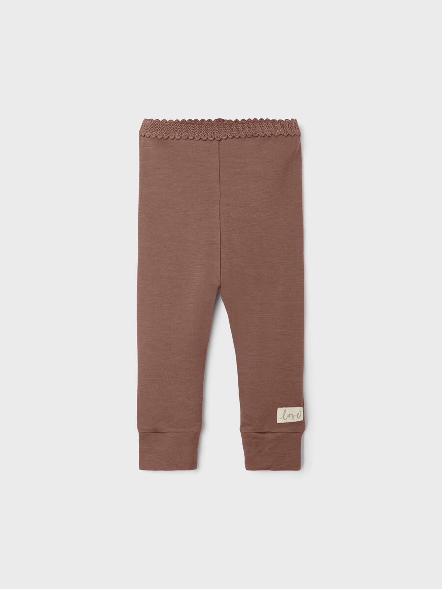 Name it MERINO WOOL LEGGINGS, Cognac, highres - 13199209_Cognac_003.jpg