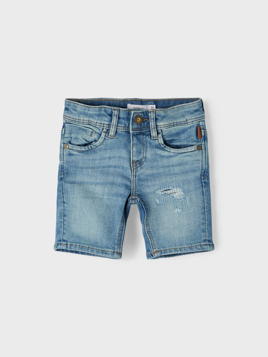 Name it COUPE SLIM SHORTS EN JEAN, Light Blue Denim, highres - 13187788_LightBlueDenim_003.jpg