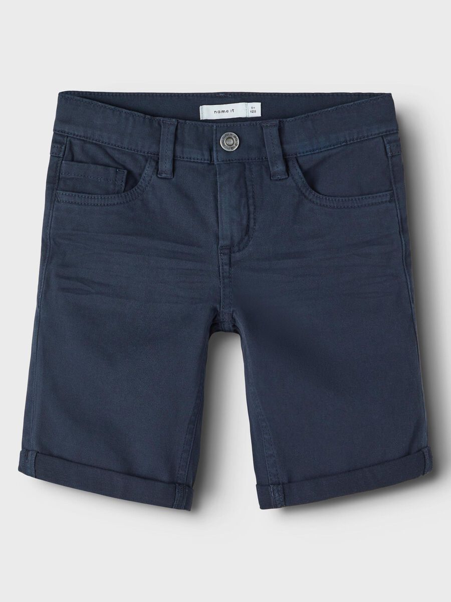 Name it SLIM FIT TWILL SHORTS, Dark Sapphire, highres - 13213214_DarkSapphire_003.jpg