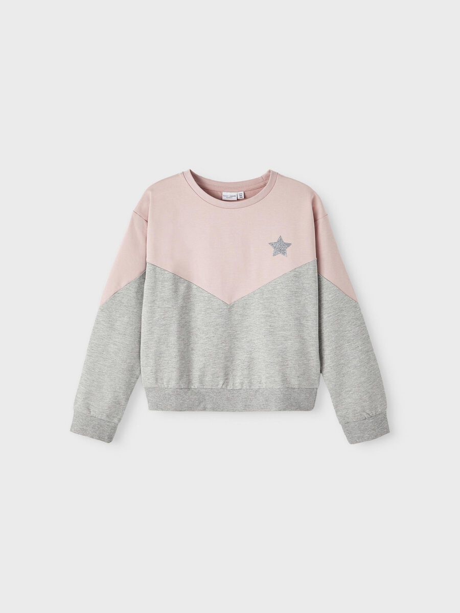 Name it BLOKKLEUREN SWEATSHIRT, Grey Melange, highres - 13204780_GreyMelange_003.jpg