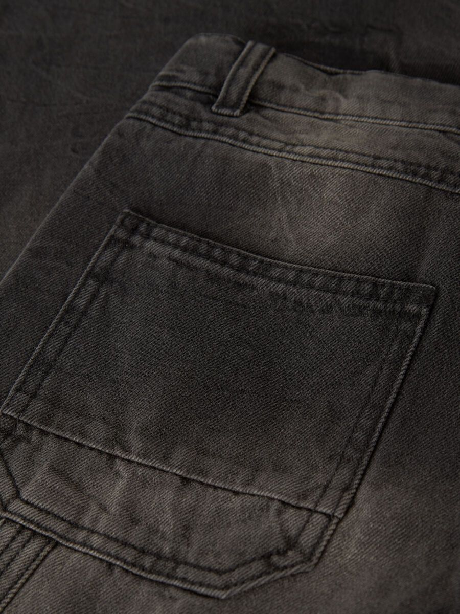 Carousel image - JAMBE DROITE STYLE CHARPENTIER JEAN, Brown Denim | 6