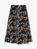 name it FLORAL PRINT MIDI SKIRT, Black, highres - 13182373_Black_826121_003.jpg