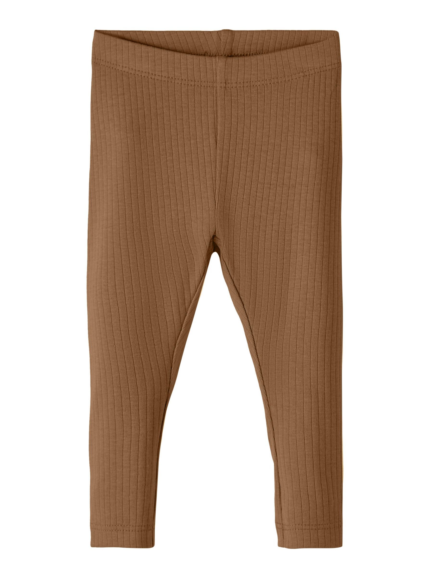RIB LEGGINGS (Brown) fra NAME IT BABY 