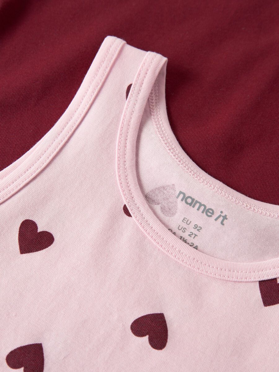 Product carousel image - 2 PACK ORGANIC COTTON TANK TOP, Parfait Pink | 2