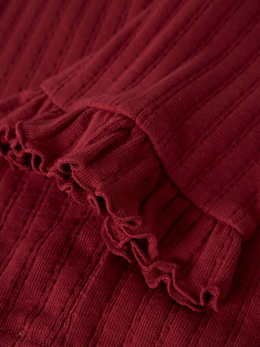 Carousel image - ORGANIC COTTON LEGGINGS, Red Dahlia | 3