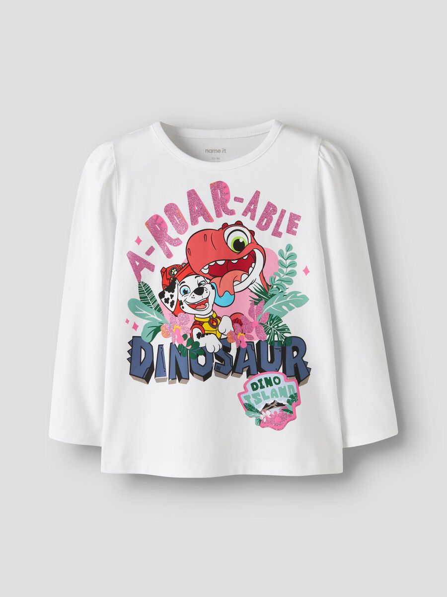 Product carousel image 1 ORGANIC COTTON PAW PATROL TOP, Bright White