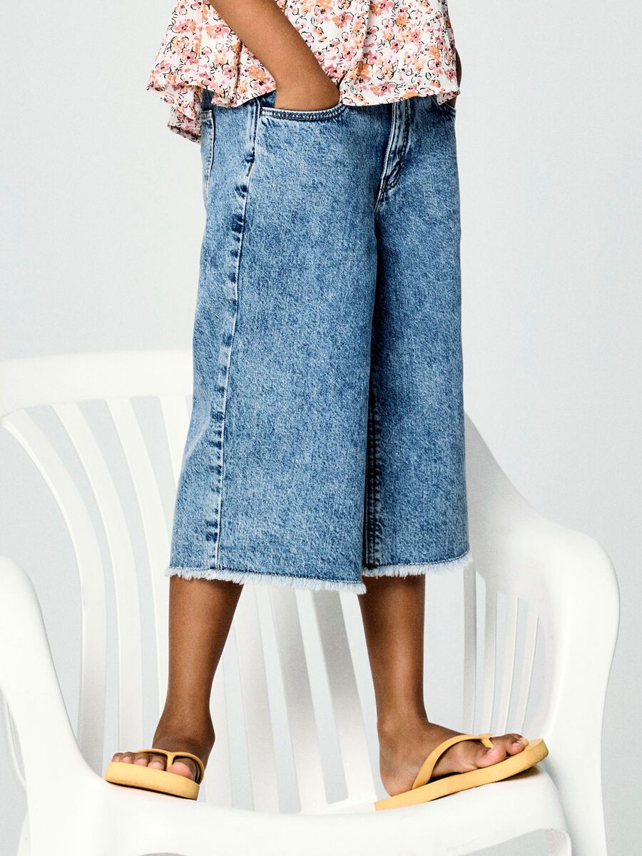 Product carousel image - BAGGY FIT SHORTS, Medium Blue Denim | 2