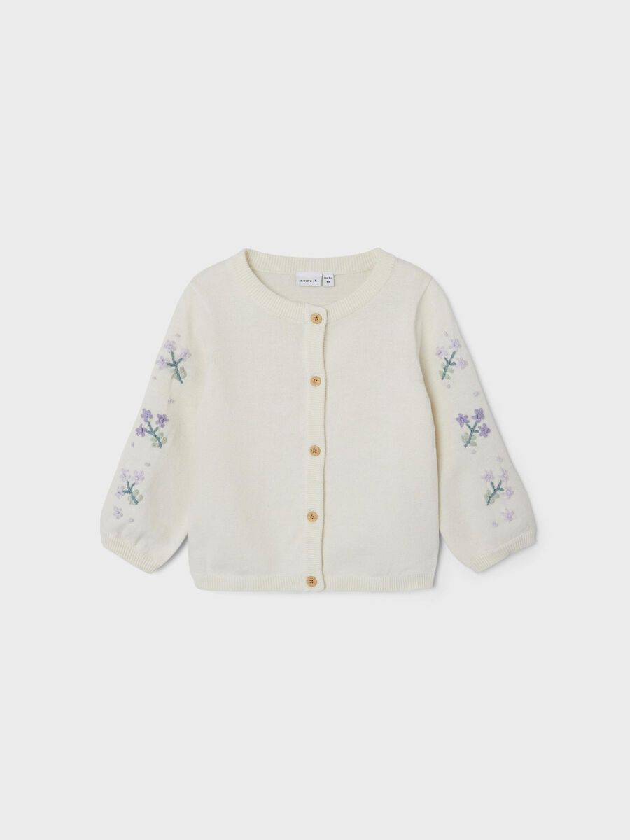 name it ORGANIC COTTON KNITTED CARDIGAN, Jet Stream, highres - 13227227_JetStream_003.jpg