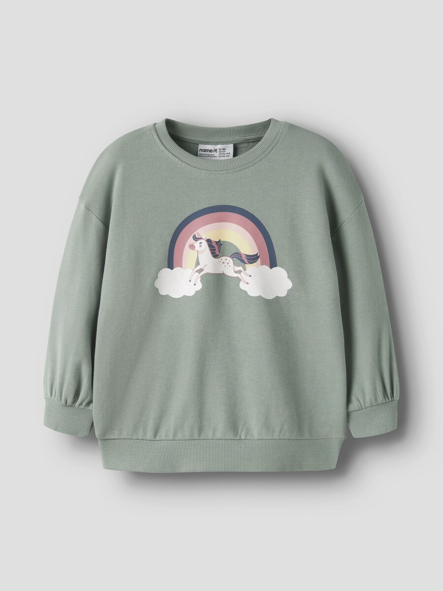 Product carousel image 1 RELAXED FIT SWEATSHIRT, Green Milieu