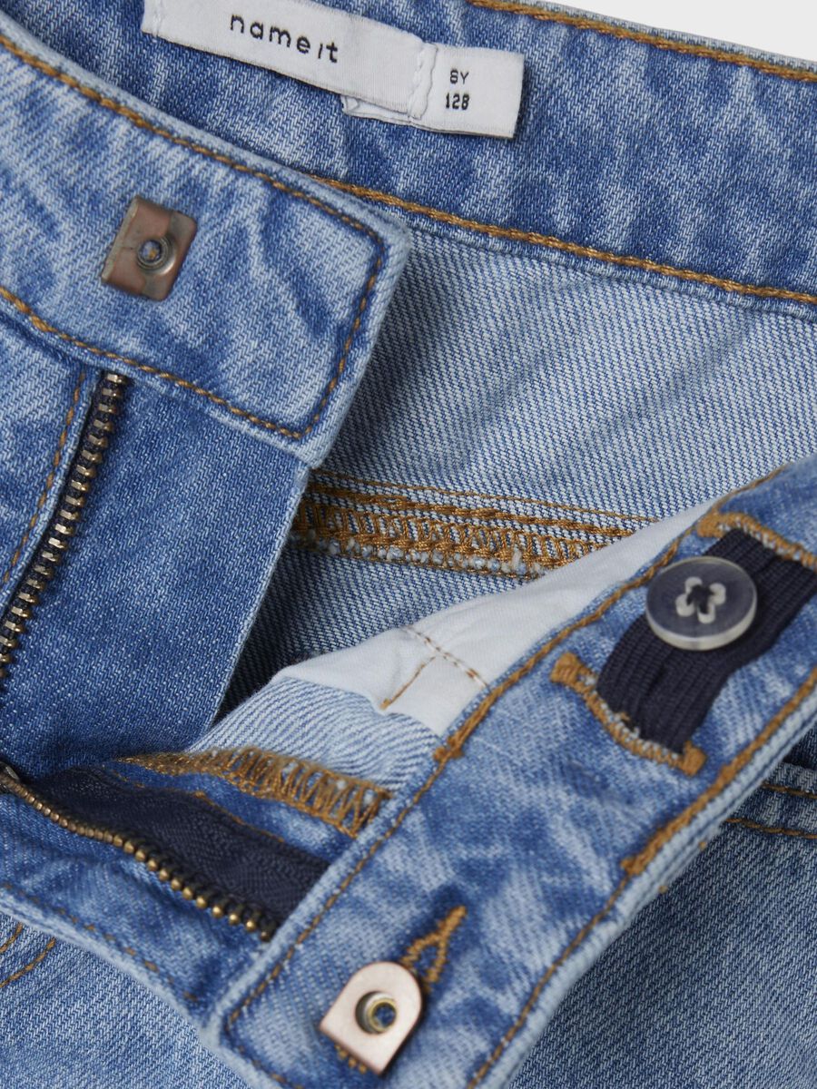 Carousel image - LANGE DENIM ROK, Medium Blue Denim | 4