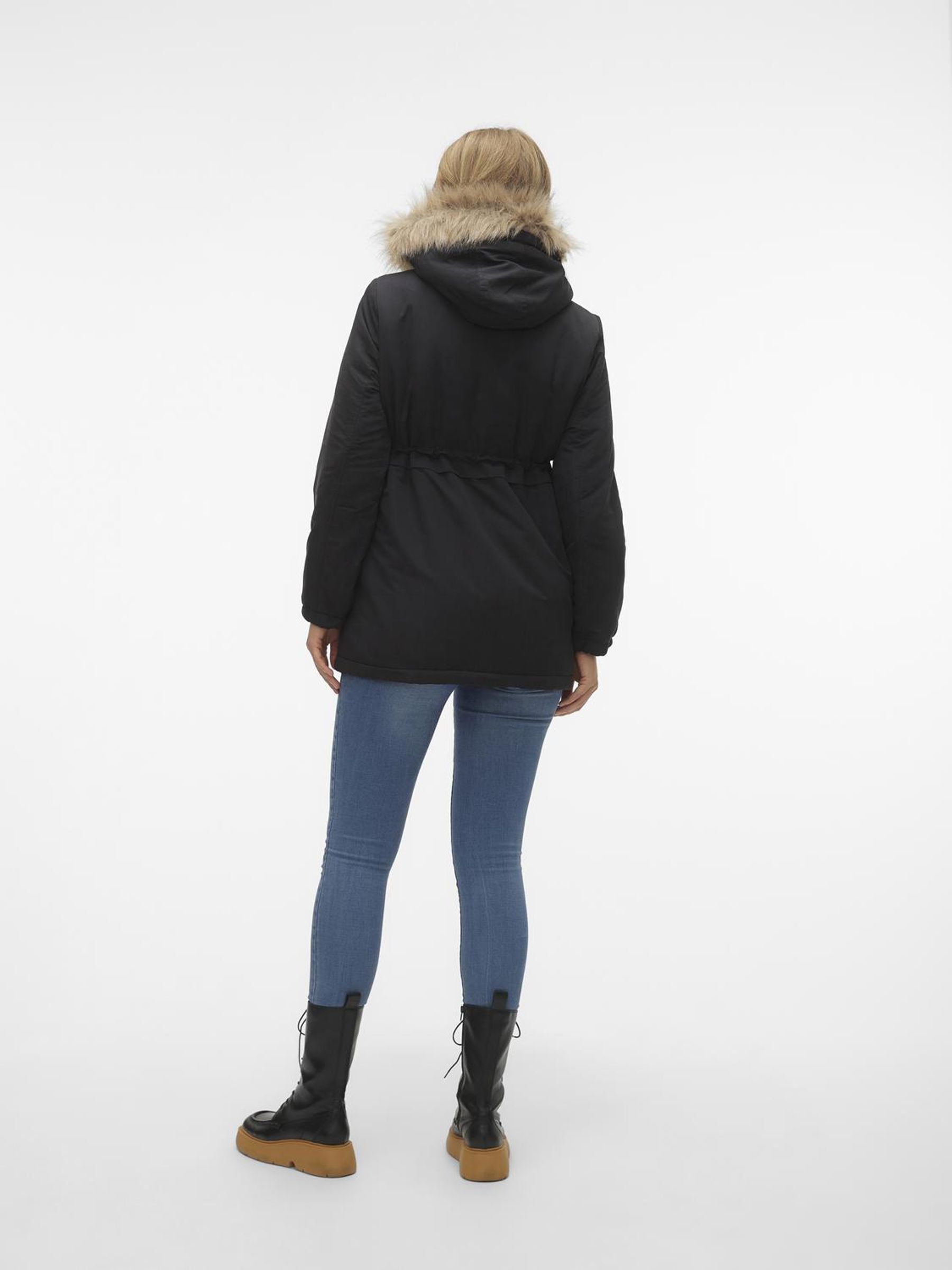 MLJESSA SHORT MATERNITY PARKA (Black 