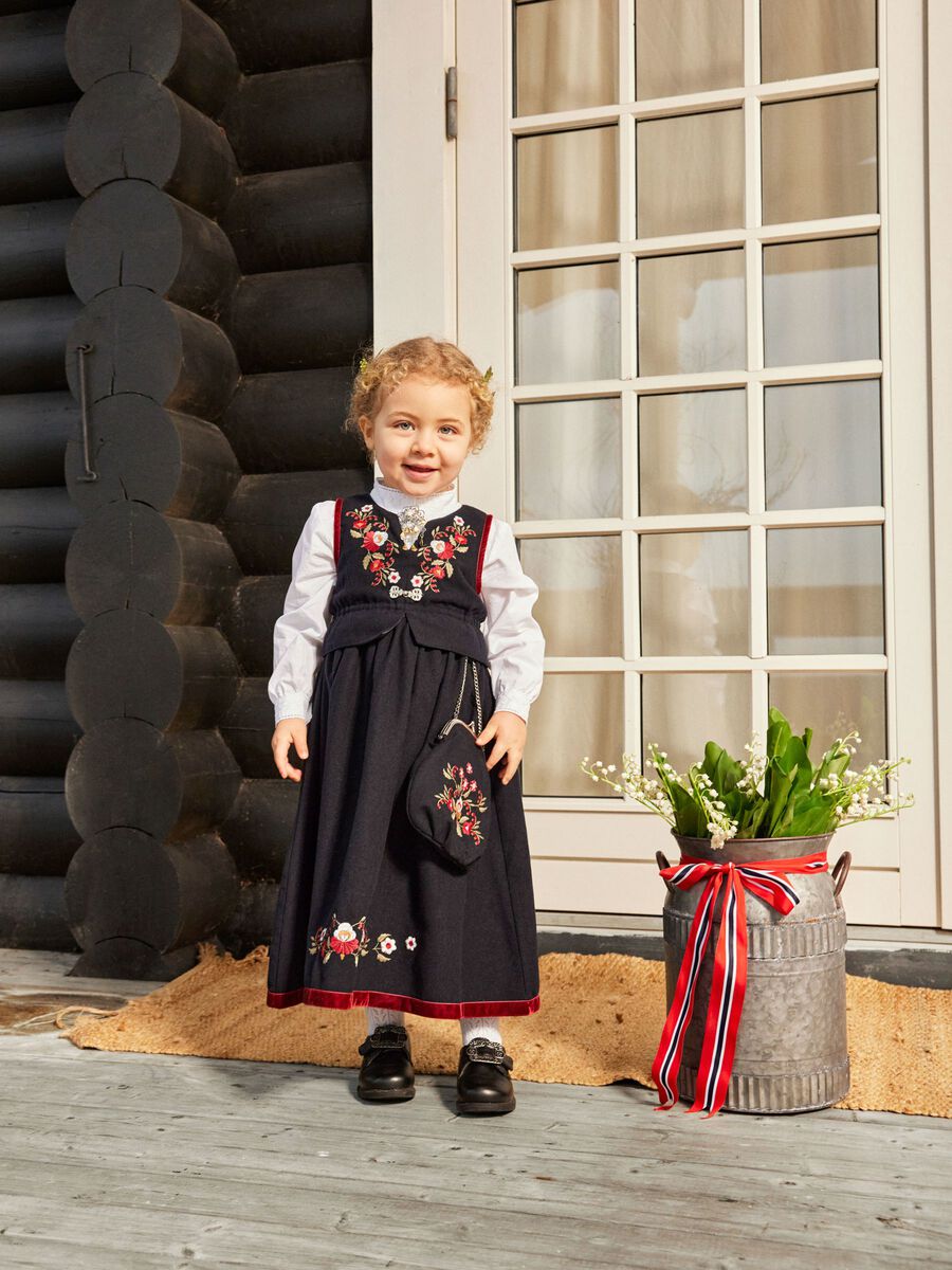 Product carousel image 2 EMBROIDED DRESS, Dark Sapphire