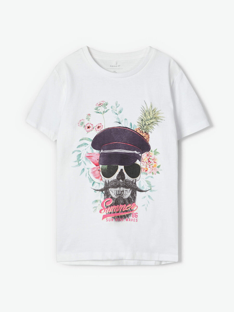 Name it SKULL-PRINT T-SHIRT, Bright White, highres - 13177987_BrightWhite_003.jpg