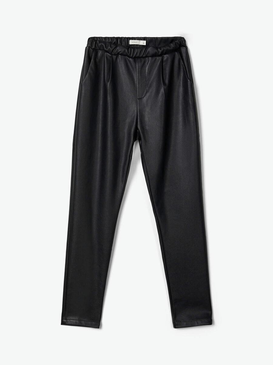 Name it PU TROUSERS, Black, highres - 13190559_Black_003.jpg
