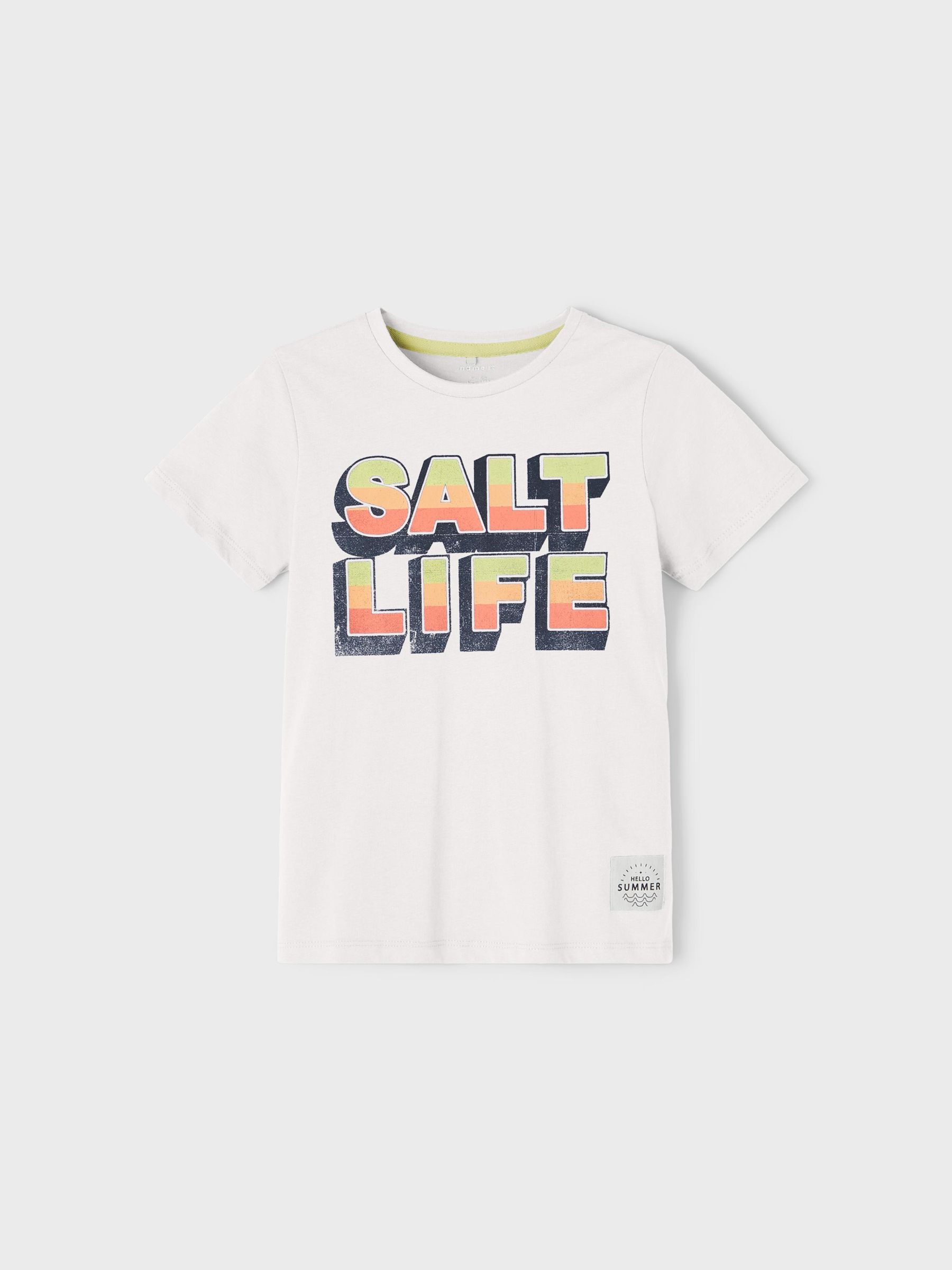 SALT LIFE T-SHIRT (White) from name it 