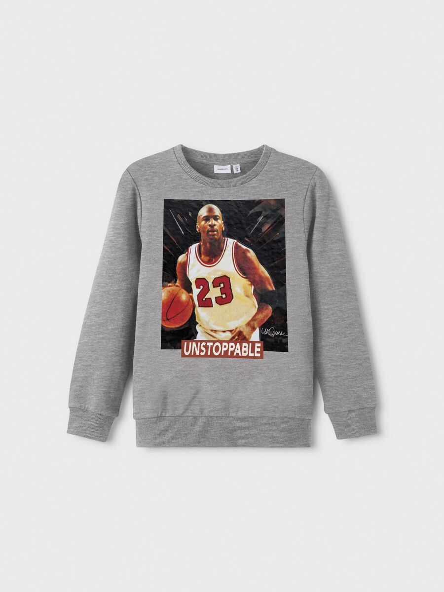 Name it MICHAEL JORDAN SWEATSHIRT, Grey Melange, highres - 13208252_GreyMelange_003.jpg