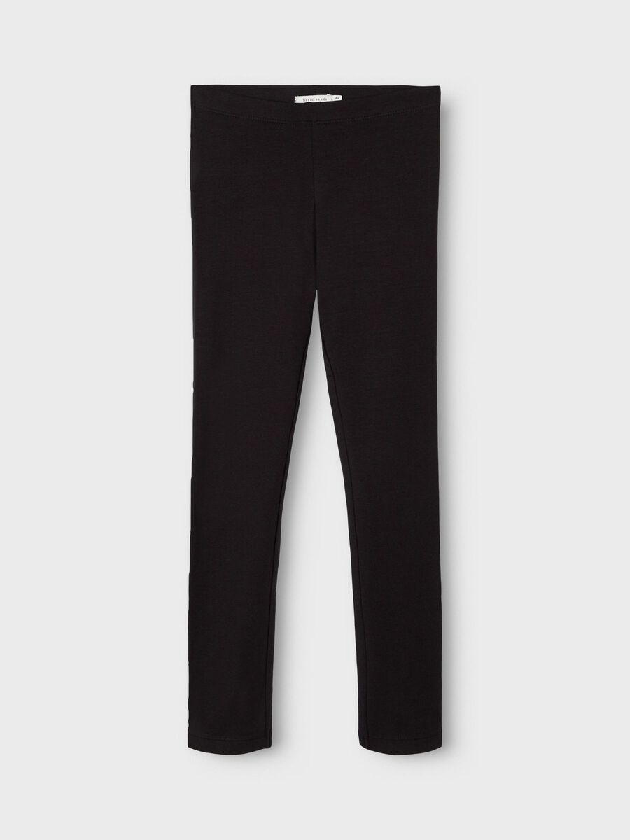 name it BRUSH-EFFEKT BAUMWOLL LEGGINGS, Black, highres - 13181074_Black_003.jpg