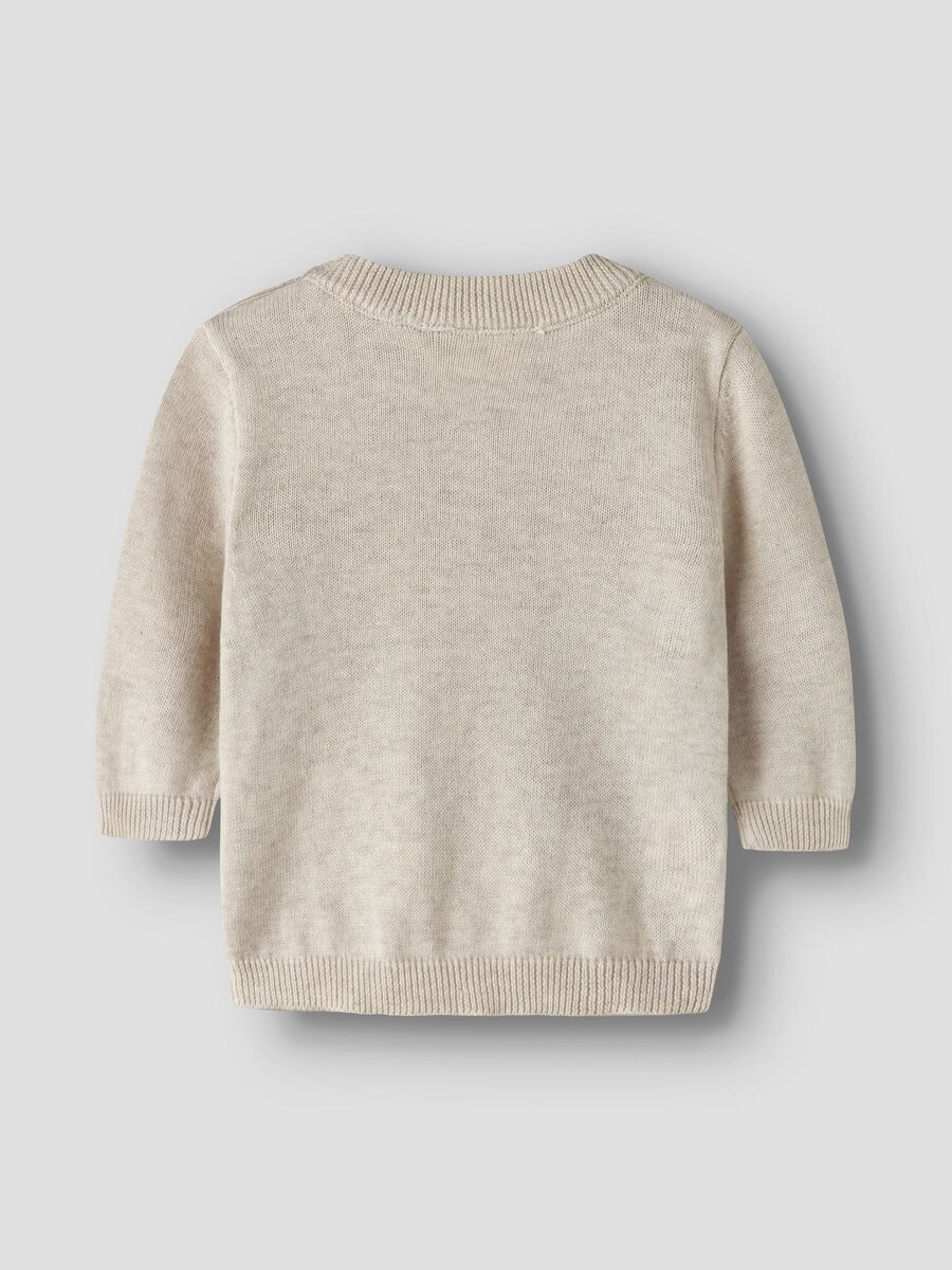 Carousel image 3 ORGANIC COTTON KNITTED PULLOVER, Peyote Melange
