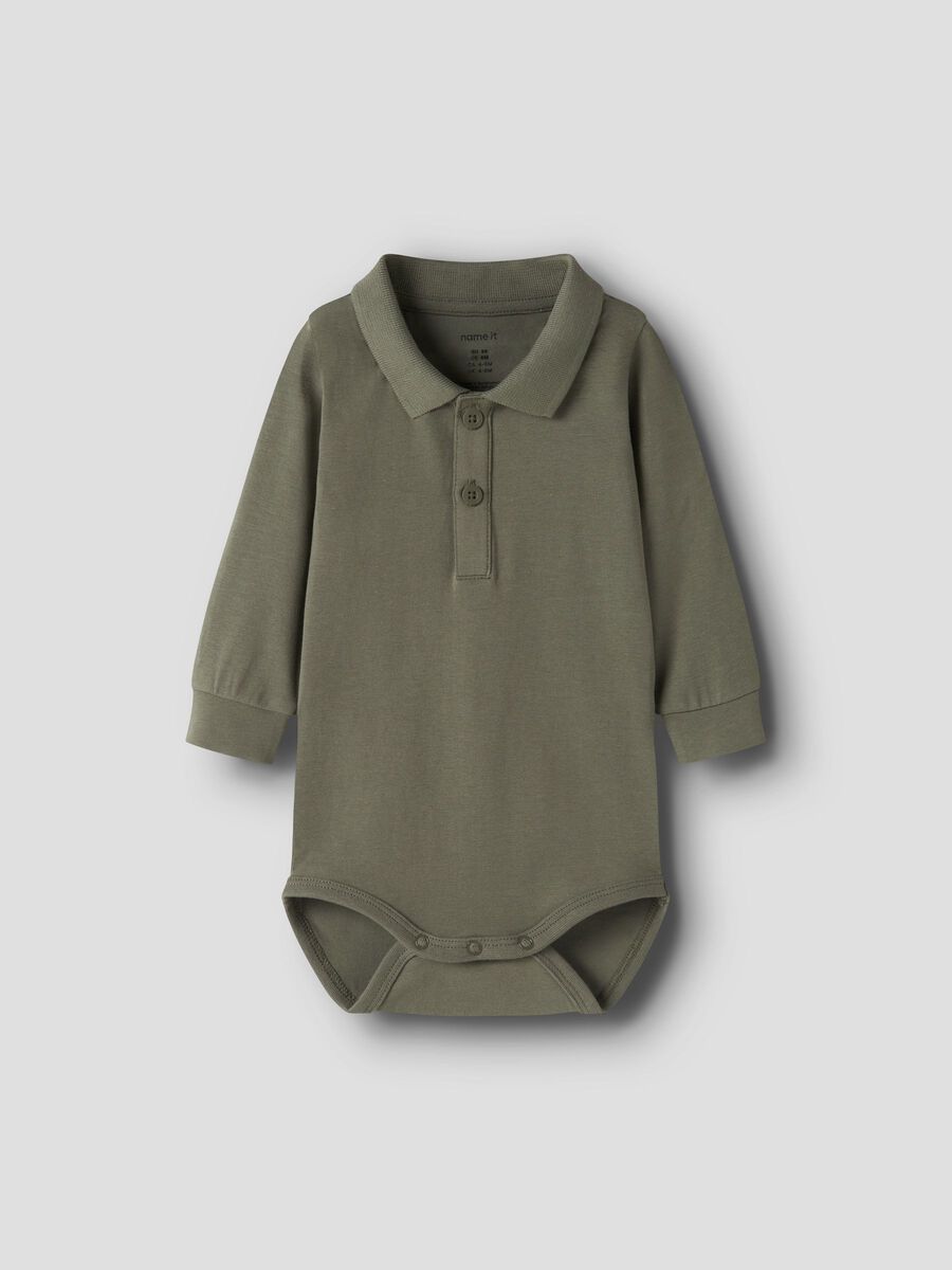 Product carousel image - POLOHEMD STRAMPLER, Dusty Olive | 1