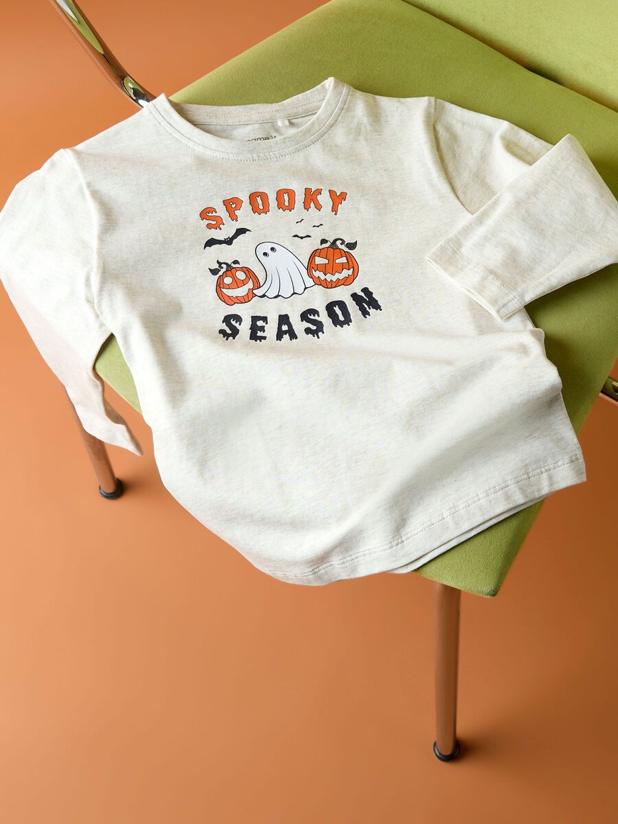 Product carousel image 1 ORGANIC COTTON LONG SLEEVED TOP, Peyote Melange
