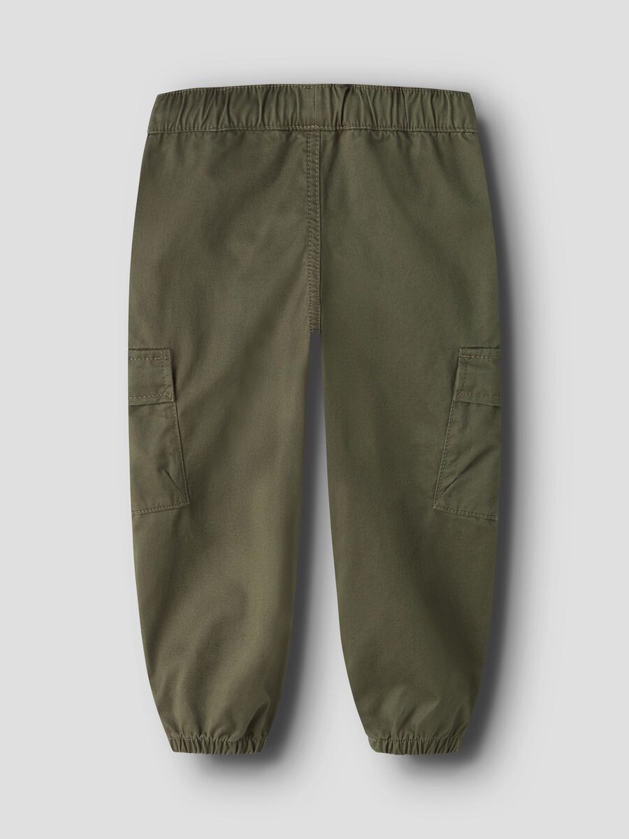 Product carousel image 2 BARREL FIT CARGO PANTS, Olive Night