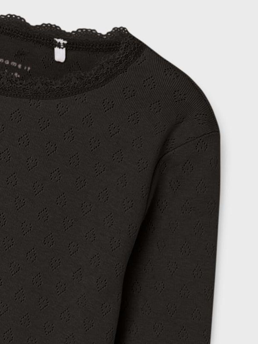 name it SLIM FIT LONG SLEEVED TOP, Black, highres - 13204840_Black_005.jpg