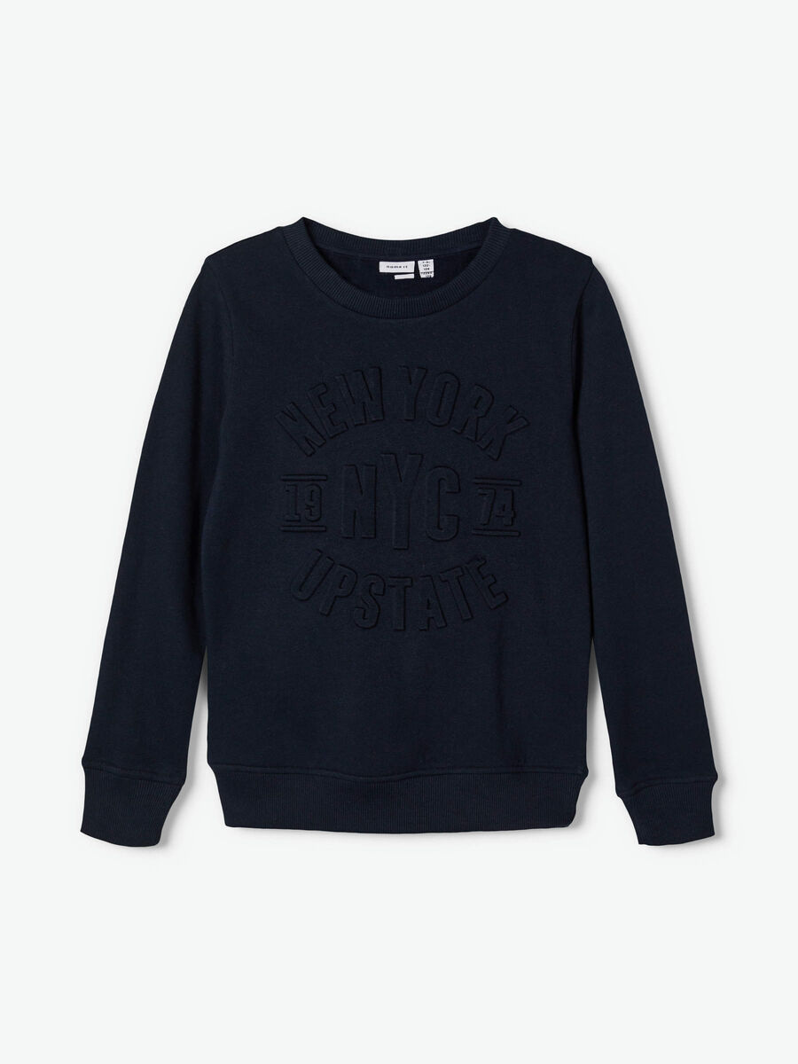 Name it RELIËFPRINT CREW NECK SWEATSHIRT, Dark Sapphire, highres - 13184049_DarkSapphire_003.jpg