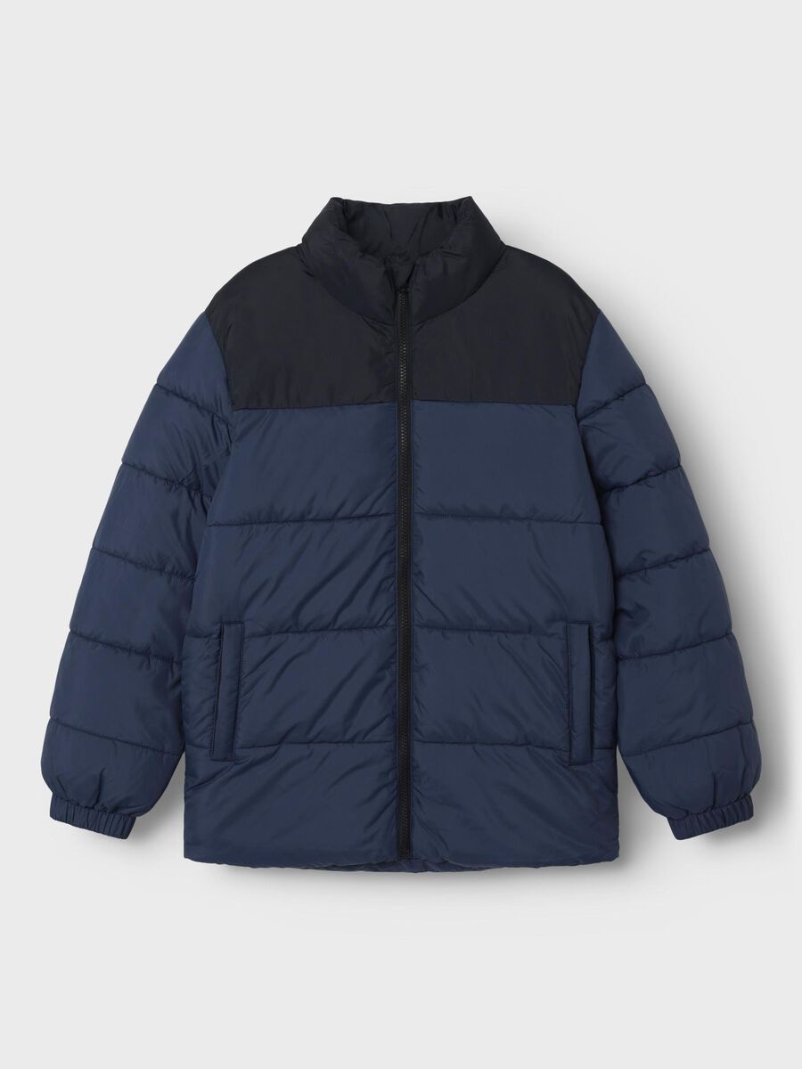 Name it COLOR BLOCK PUFFER JACKET, Blue Nights, highres - 13228720_BlueNights_003.jpg