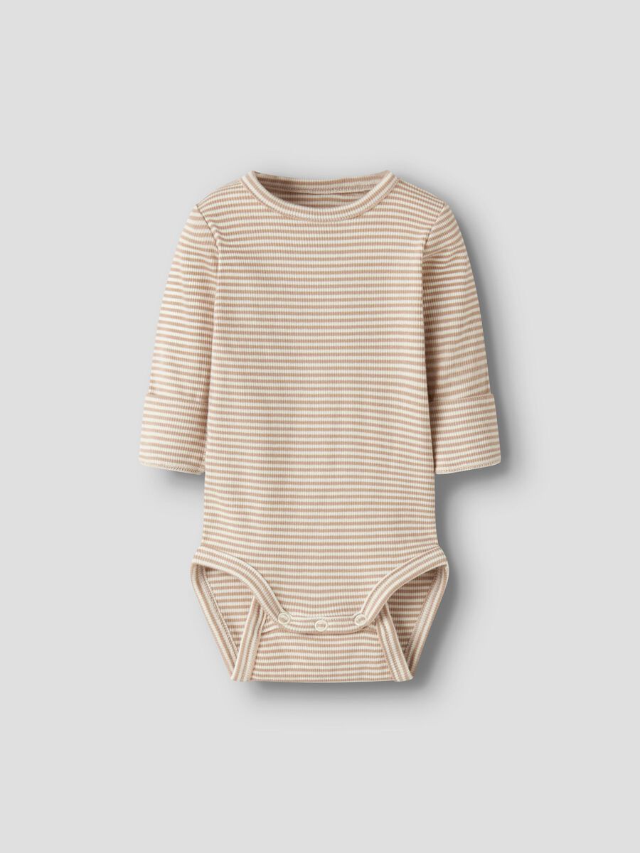 Product carousel image 1 LONG SLEEVED ROMPER, Antique White