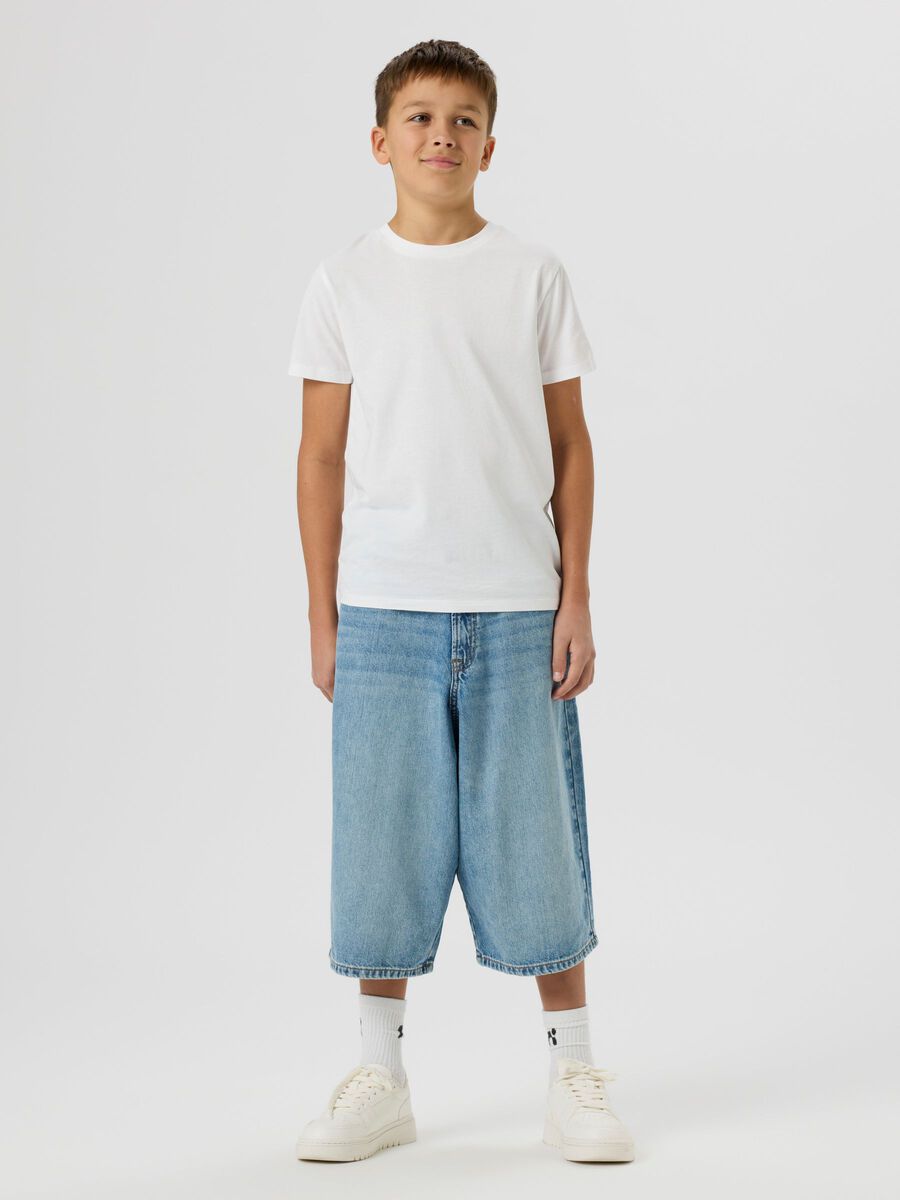 Product carousel image 2 BAGGY JORTS DENIM SHORTS, Medium Blue Denim