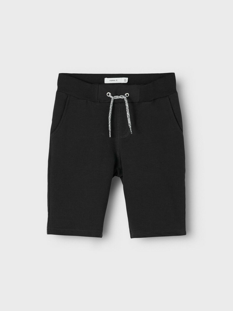 Name it COTTON SWEAT SHORTS, Black, highres - 13190442_Black_003.jpg