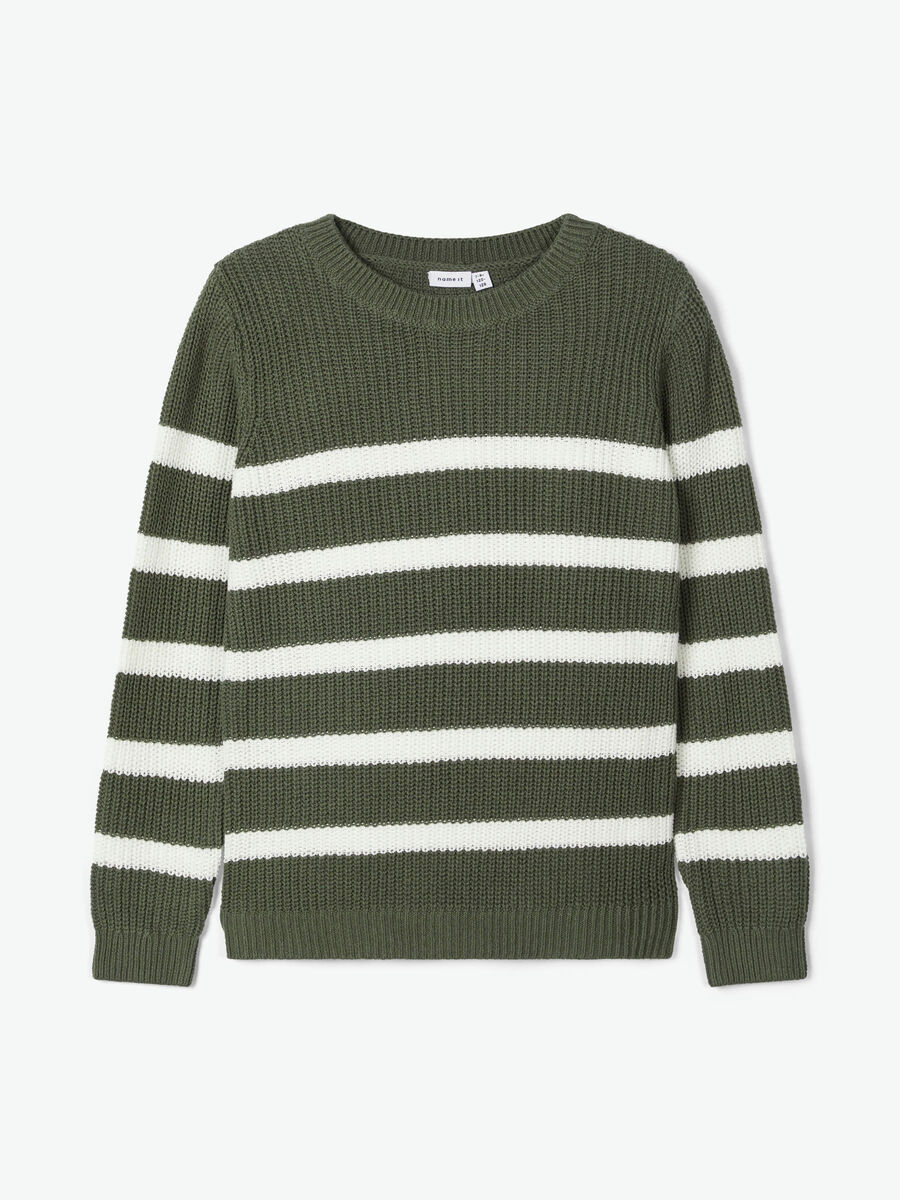 Name it STRIPED KNITTED JUMPER, Thyme, highres - 13180400_Thyme_003.jpg